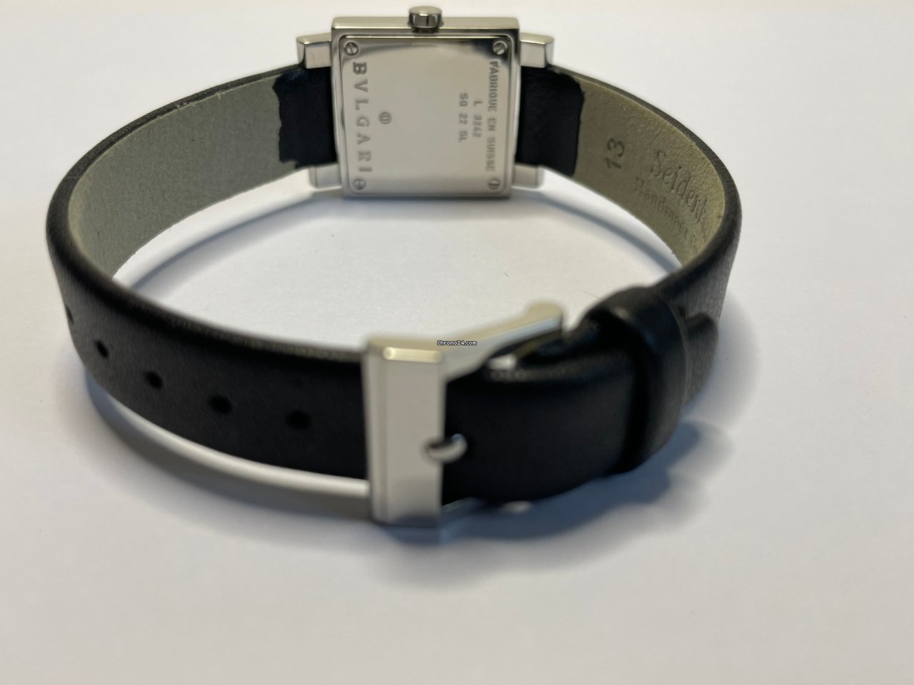 IMG_9081 Bulgari Quadrato Womens watch Quartz Steel SQ22SL Replica 8