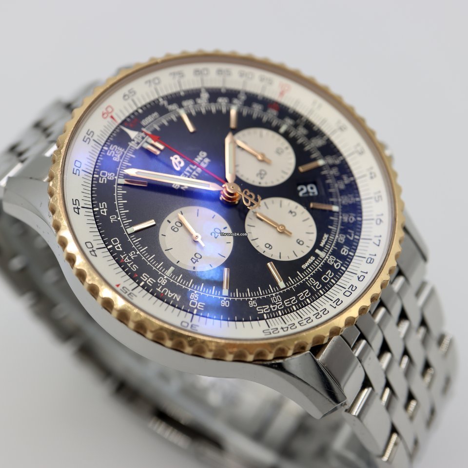 Breitling Navitimer 01 (46 MM) Mens watch Unisex Automatic Gold Steel UB0127211B1A1 Replica 8