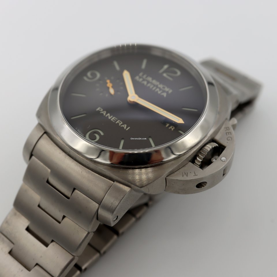 IMG_9081 Panerai Luminor Marina 1950 3 Days Automatic Mens watch Unisex Automatic Titanium PAM 00352 Replica 8