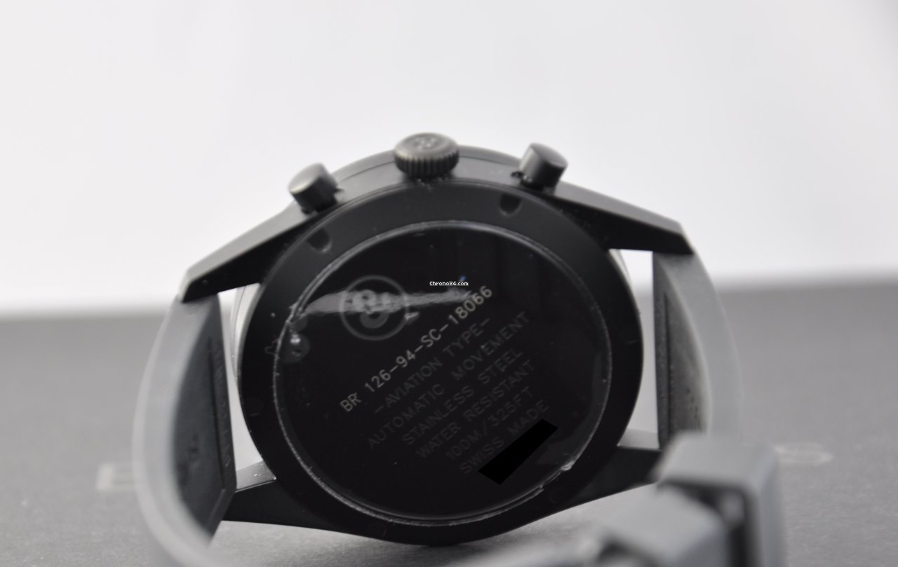 IMG_9081 Bell & Ross BR V1 Mens watch Unisex Automatic Steel BRV126-BL-CA-CO US Replica 8