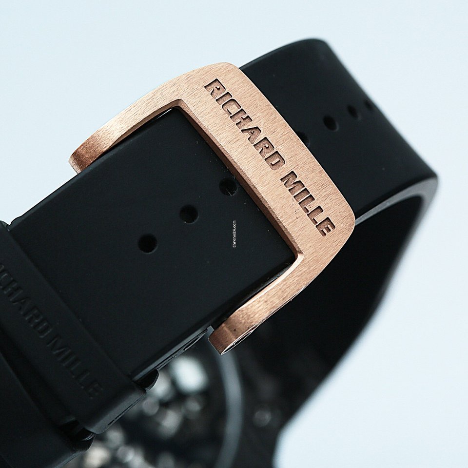 IMG_9081 Richard Mille Mens watch Unisex Automatic Rose gold 33-02 Replica 8