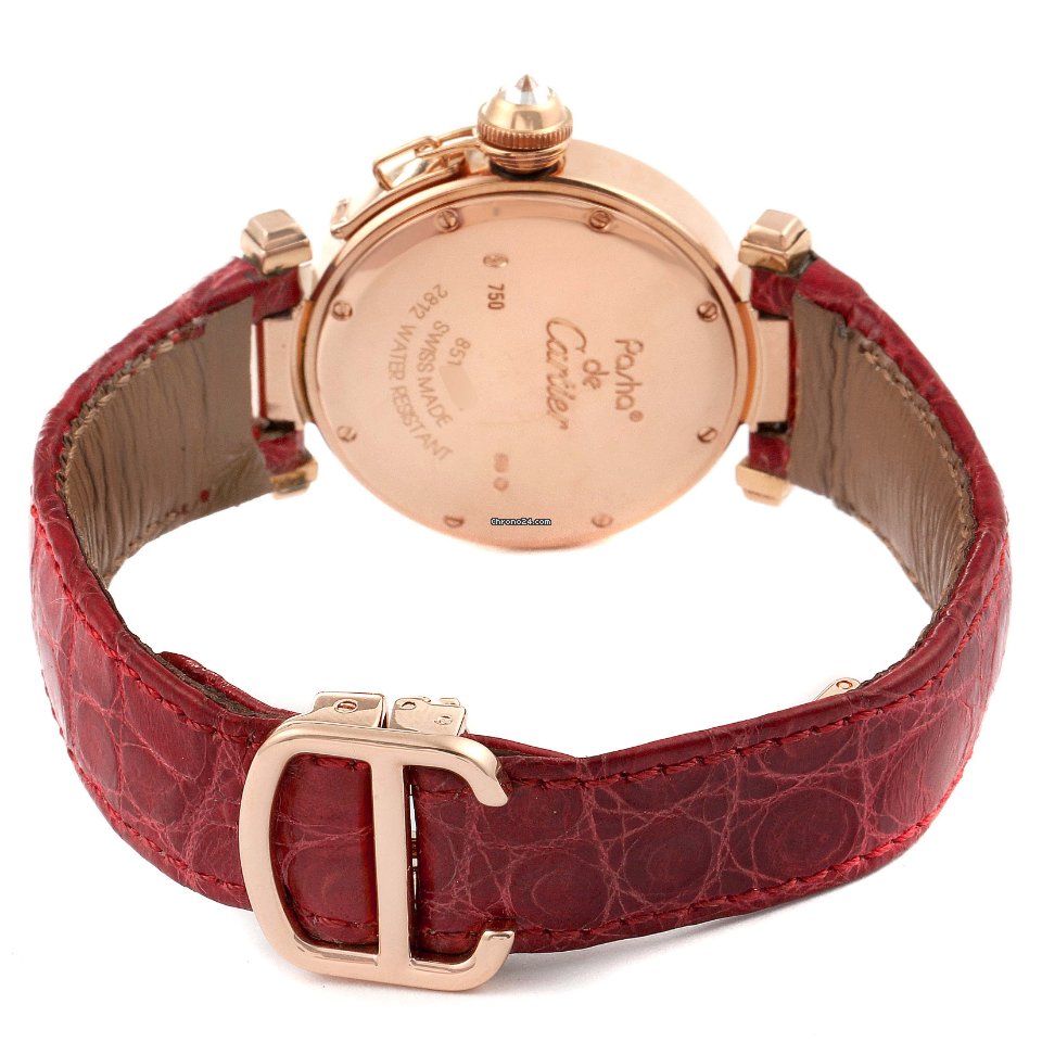 IMG_9081 Cartier Pasha Womens watch Quartz Rose gold WJ123021 Replica 8