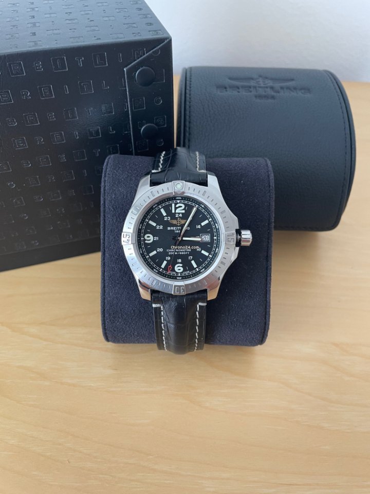 IMG_9081 Breitling Colt Quartz Mens watch Unisex Quartz Steel A7438811 BD45 Replica 8