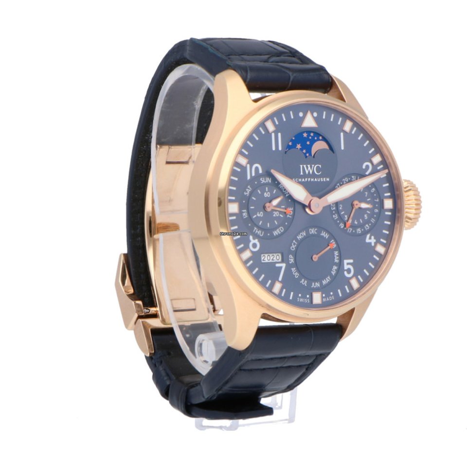 IWC Big Pilot Mens watch Unisex Automatic Rose gold IW503802 Replica 8