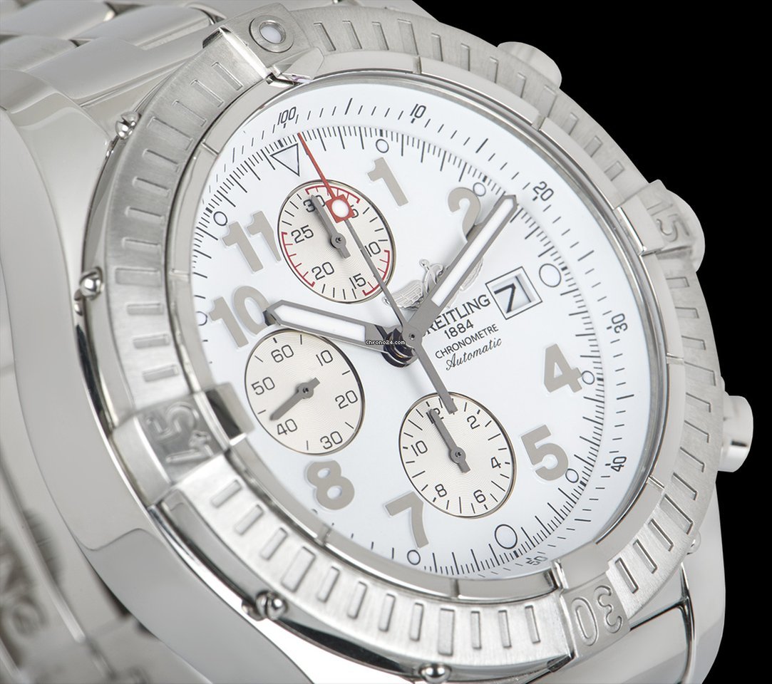 IMG_9081 Breitling Super Avenger Mens watch Unisex Automatic Steel A1337011 A562 Replica 8