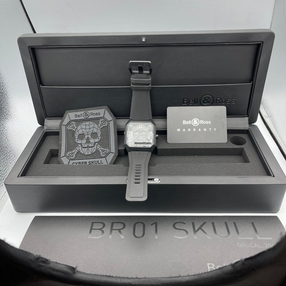 IMG_9081 Bell & Ross BR 01 Mens watch Unisex Manual winding Ceramic BR01-CSK-CE SRB Replica 8