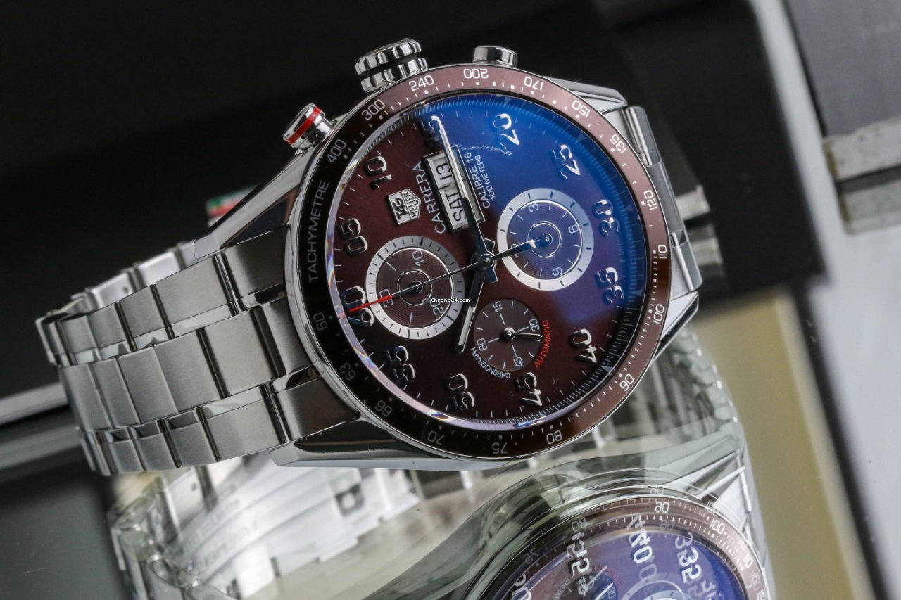 TAG Heuer Carrera Calibre 16 Mens watch Unisex Automatic Steel CV2A12 Replica 8