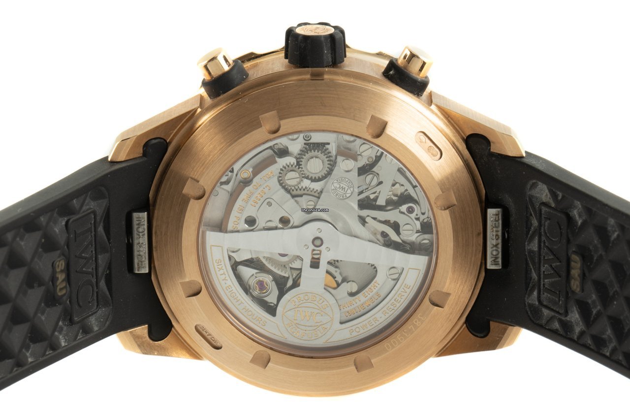 IMG_9081 IWC Aquatimer Chronograph Mens watch Unisex Automatic Yellow gold IW376905 Replica 8