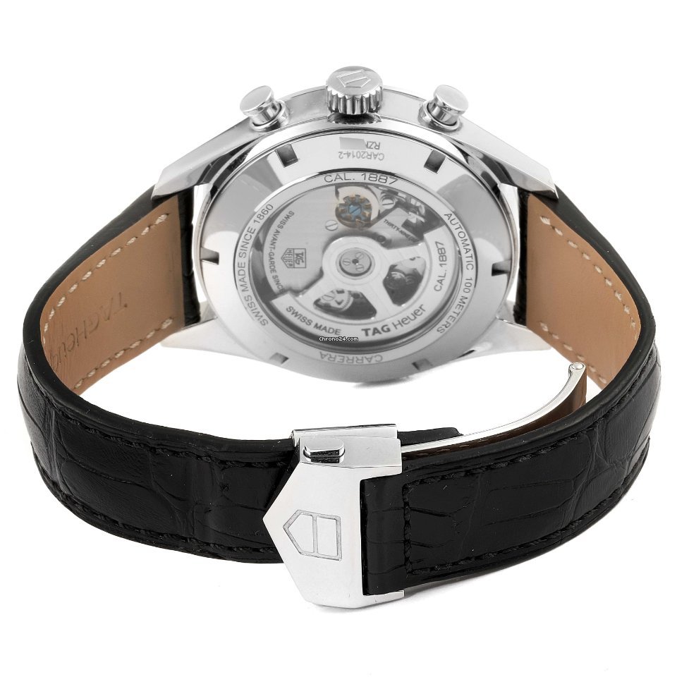 IMG_9081 TAG Heuer Carrera Calibre 1887 Mens watch Unisex Automatic Steel CAR2014.BA0796 Replica 8