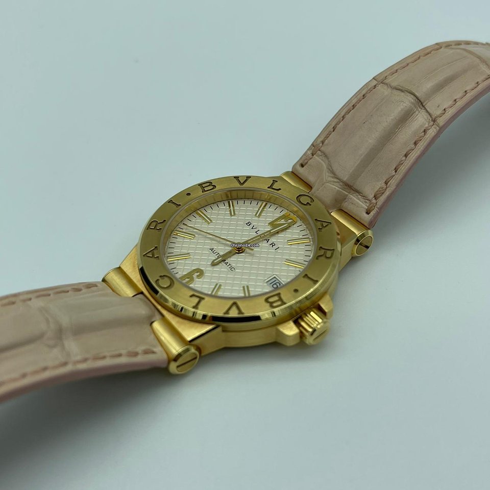 Bulgari Diagono Womens watch Automatic Yellow gold DG35C6GLD Replica 8