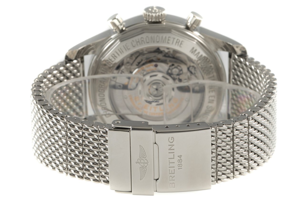 IMG_9081 Breitling Transocean Chronograph Mens watch Unisex Automatic Steel AB0152 Replica 8