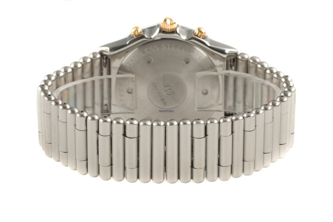 Breitling Duograph Mens watch Unisex Automatic Gold Steel B15047 Replica 8