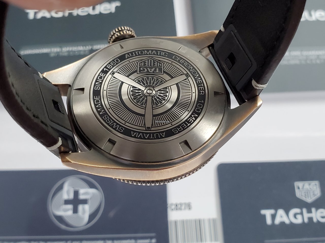 IMG_9081 TAG Heuer Autavia Mens watch Unisex Automatic Bronze WBE5191.FC8276 Replica 8