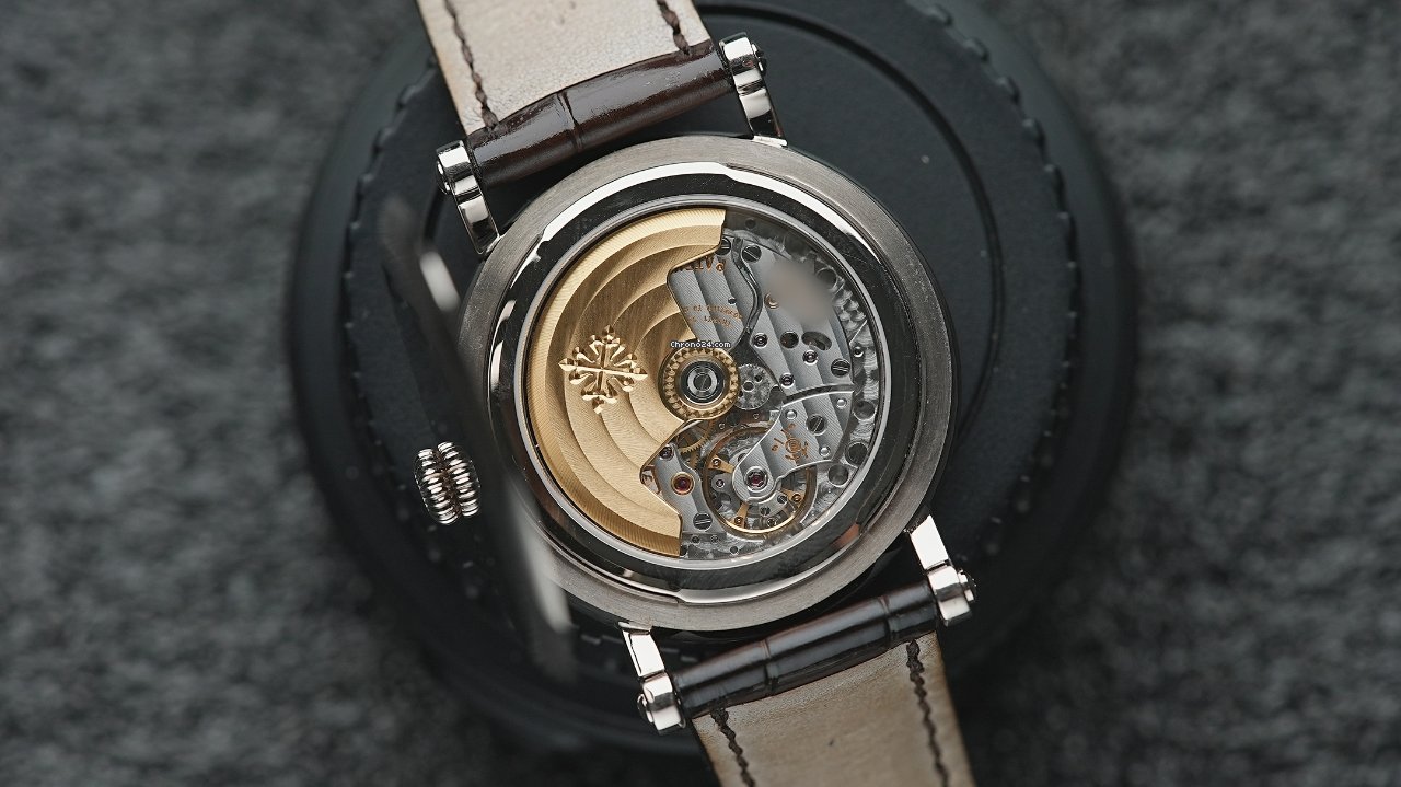 IMG_9081 Patek Philippe Perpetual Calendar Mens watch Unisex Automatic White gold 5159G-001 Replica 8