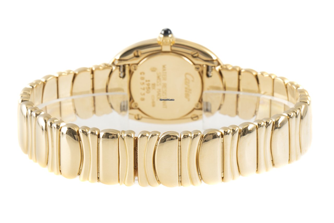 IMG_9081 Cartier Baignoire Womens watch Quartz Yellow gold 1950 Replica 8