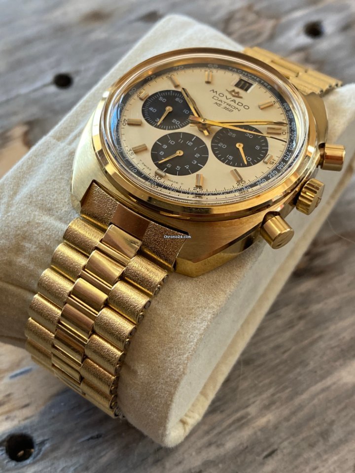 Movado Datron Mens watch Unisex Automatic Gold Steel 434-705-502 Replica 8