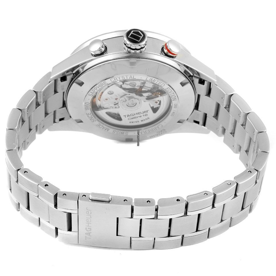 IMG_9081 TAG Heuer Carrera Calibre 16 Mens watch Unisex Automatic Steel CV2A1H Replica 8