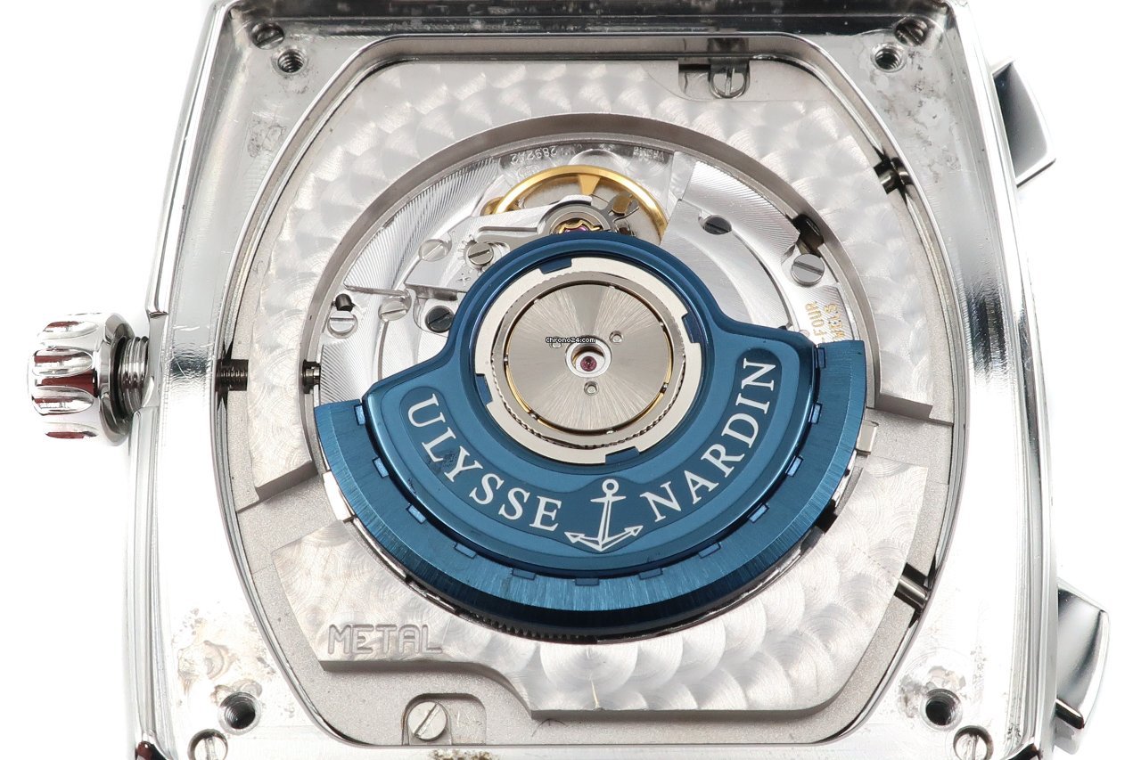 IMG_9081 Ulysse Nardin Quadrato Dual Time Mens watch Unisex Automatic Steel 243-92 Replica 8