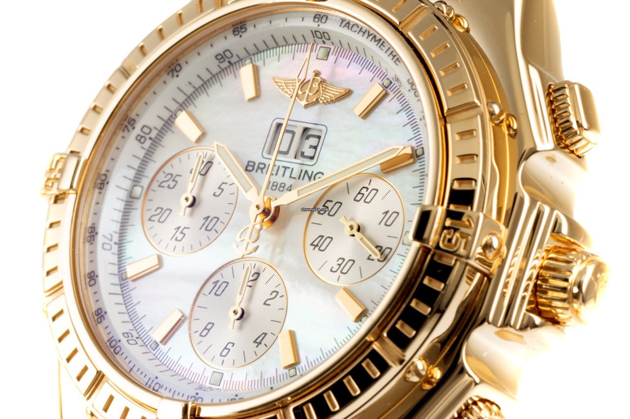 IMG_9081 Breitling Crosswind Special Mens watch Unisex Automatic Yellow gold K44355 Replica 8