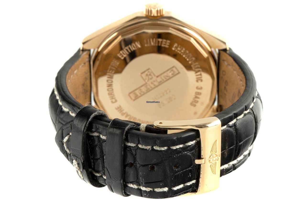 IMG_9081 Breitling Chrono-Matic Mens watch Unisex Automatic Yellow gold H22360 Replica 8
