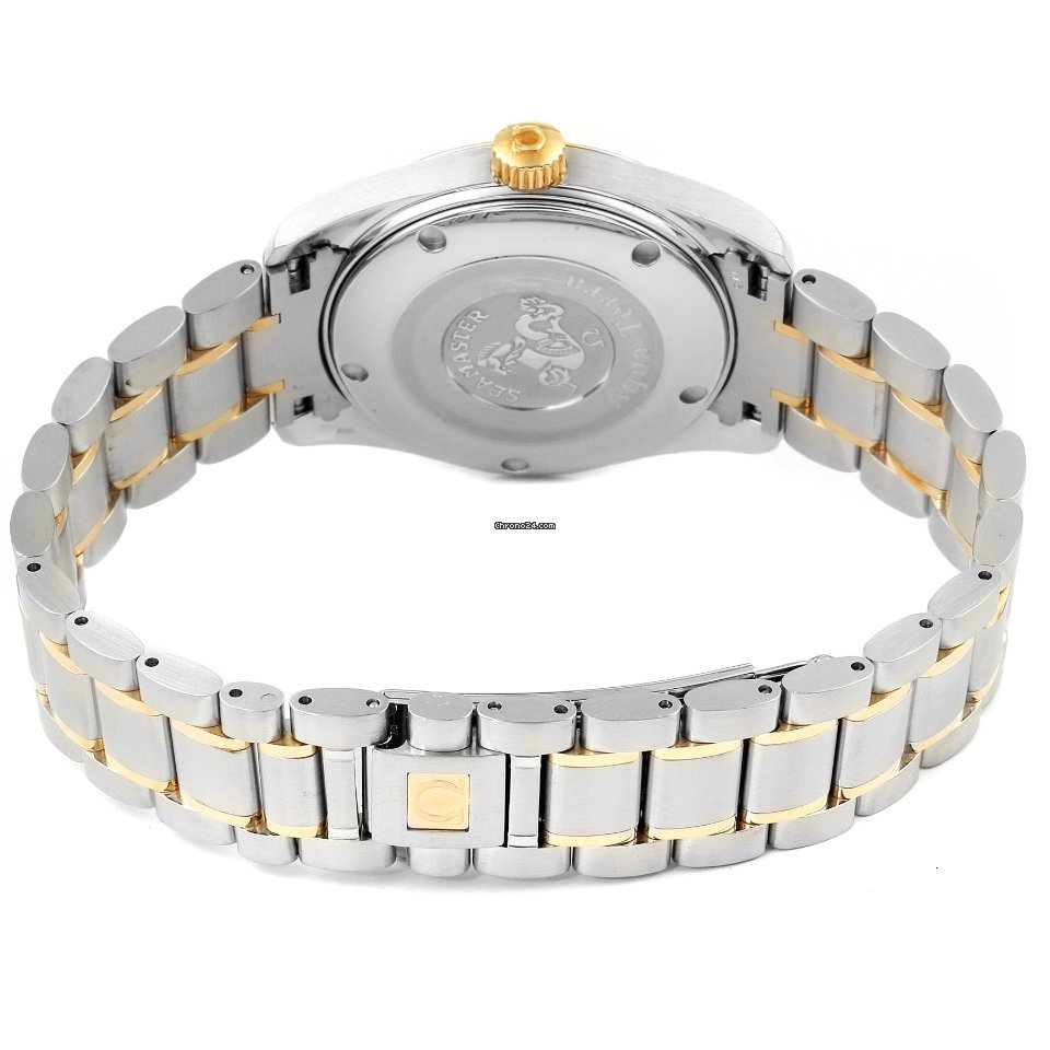 Omega Seamaster Aqua Terra Mens watch Unisex Quartz Gold Steel 2318.30.00 Replica 8