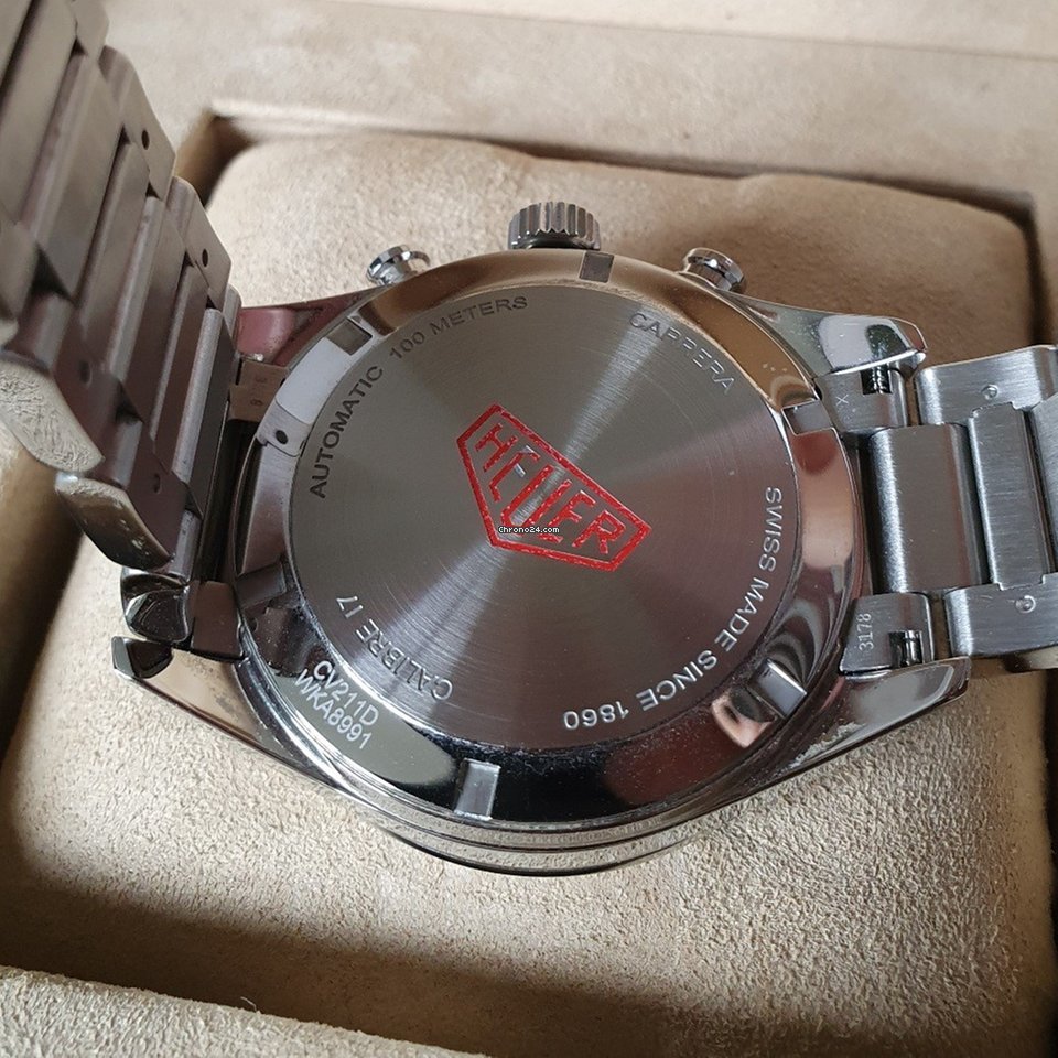 IMG_9081 TAG Heuer Carrera Calibre 17 Mens watch Unisex Automatic Steel CV211D.BA0739 Replica 8