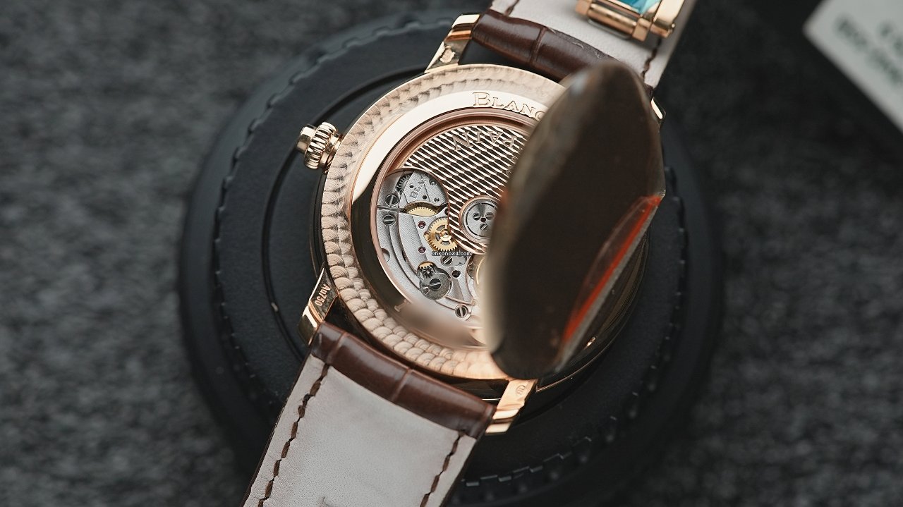 IMG_9081 Blancpain Villeret Ultra-Slim Mens watch Unisex Automatic Rose gold 6665-3642-55B Replica 8