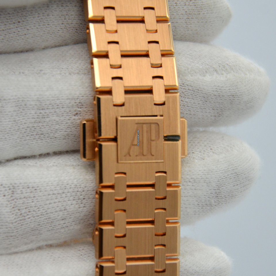 IMG_9081 Audemars Piguet Royal Oak Lady Womens watch Automatic Rose gold 15451OR.ZZ.1256OR.02 Replica 8