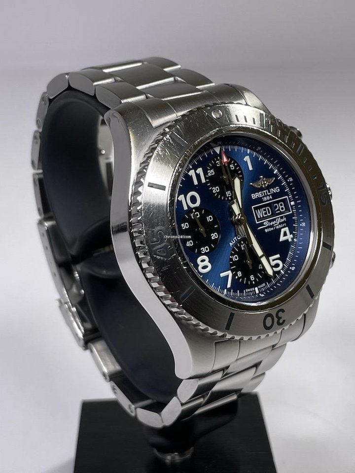 IMG_9081 Breitling Superocean Chronograph Steelfish Mens watch Unisex Automatic Steel A13341 Replica 8