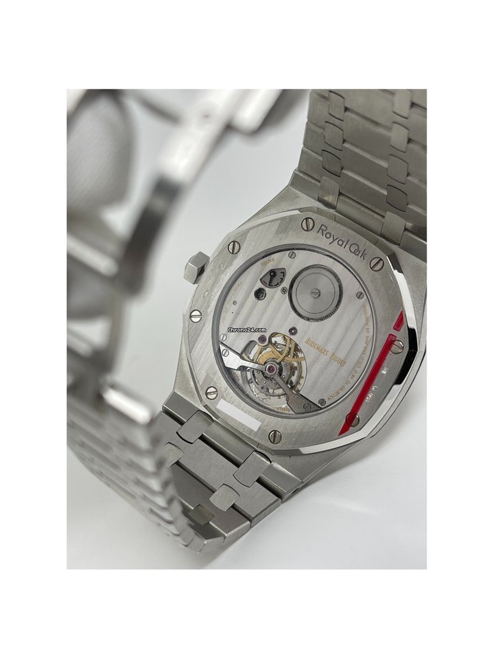 Audemars Piguet Royal Oak Tourbillon Mens watch Unisex Platinum 26510PT.OO.1220PT.01 Replica 8