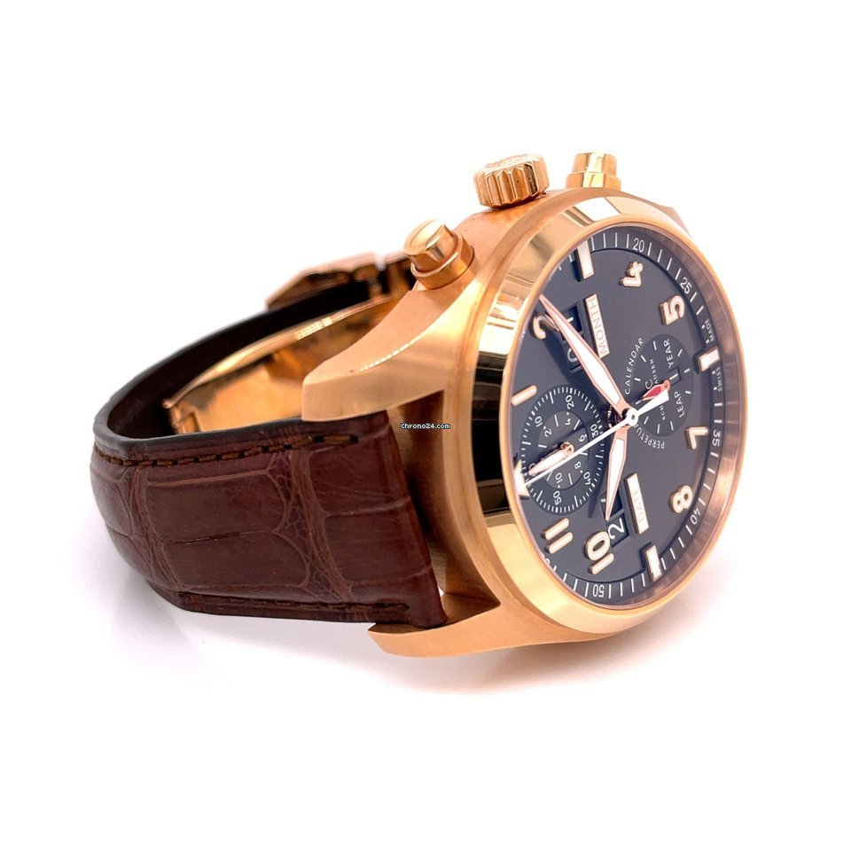 IMG_9081 IWC Pilot Spitfire Perpetual Calendar Digital Date-Month Mens watch Unisex Automatic Rose gold IW379103 Replica 8