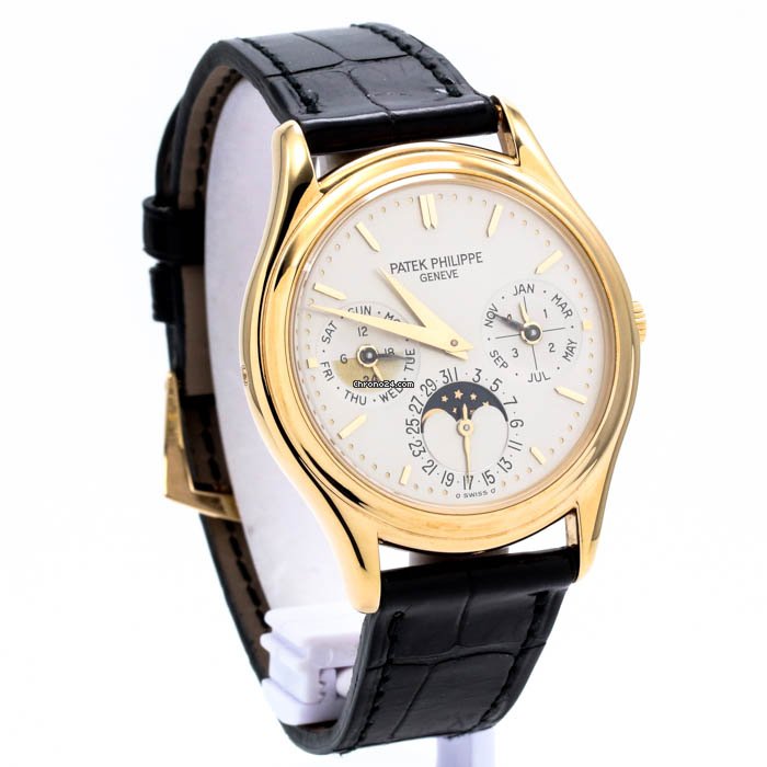 IMG_9081 Patek Philippe Perpetual Calendar Mens watch Unisex Automatic Yellow gold 3940J-014 Replica 8