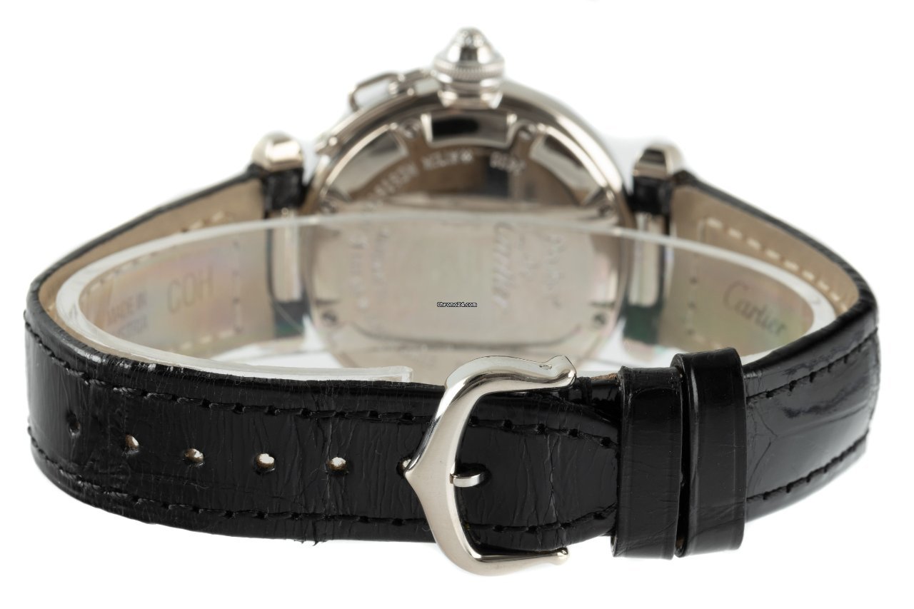 IMG_9081 Cartier Pasha Womens watch Automatic White gold 2400 Replica 8
