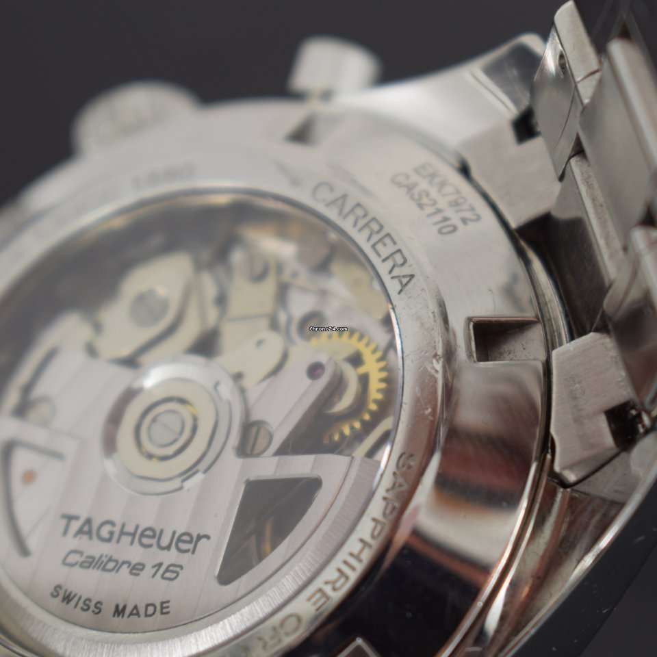 TAG Heuer Carrera Calibre 16 Mens watch Unisex Automatic Steel CAS2110.BA0730 Replica 8