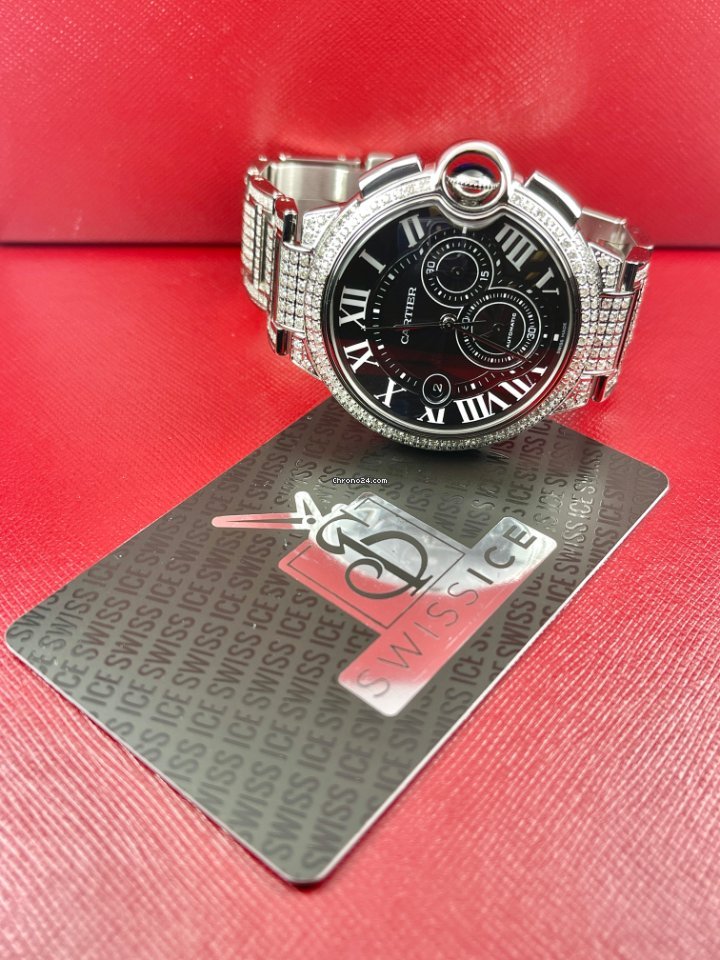 IMG_9081 Cartier Ballon Bleu 44mm Mens watch Unisex Automatic Steel W6920025 Replica 8