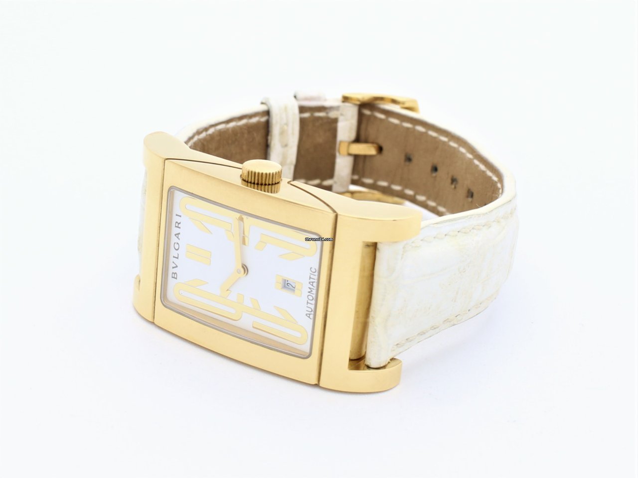IMG_9081 Bulgari Rettangolo Mens watch Unisex Automatic Yellow gold RT 45 G Replica 8