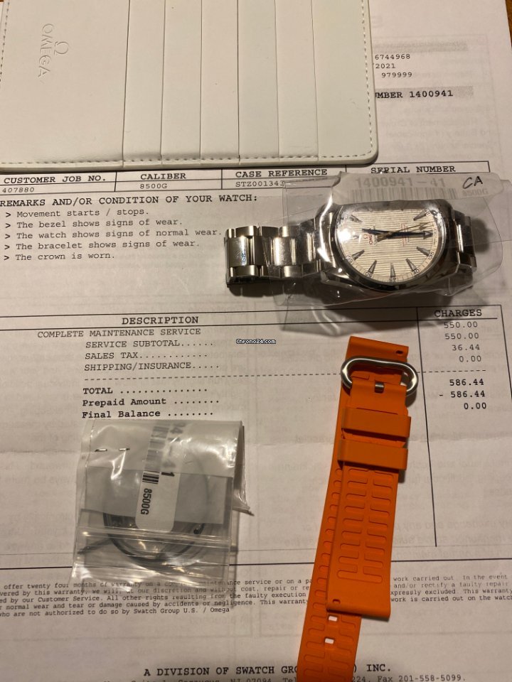 Omega Seamaster Aqua Terra Mens watch Unisex Automatic STZ001343 Replica 8