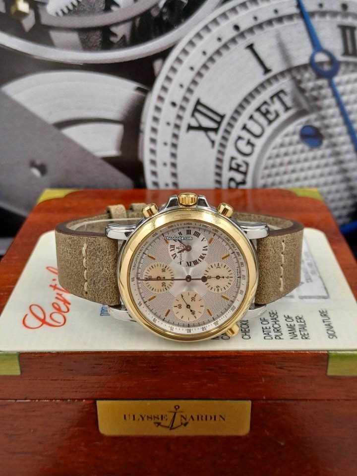 IMG_9081 Ulysse Nardin Mens watch Unisex Automatic Gold Steel 575-22 Replica 8