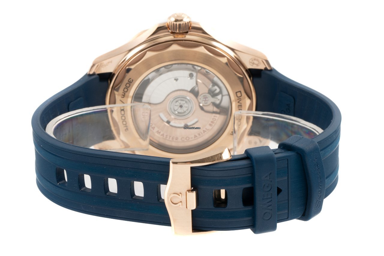 IMG_9081 Omega Seamaster Diver 300 M Mens watch Unisex Automatic Red gold 210.62.42.20.03.001 Replica 8