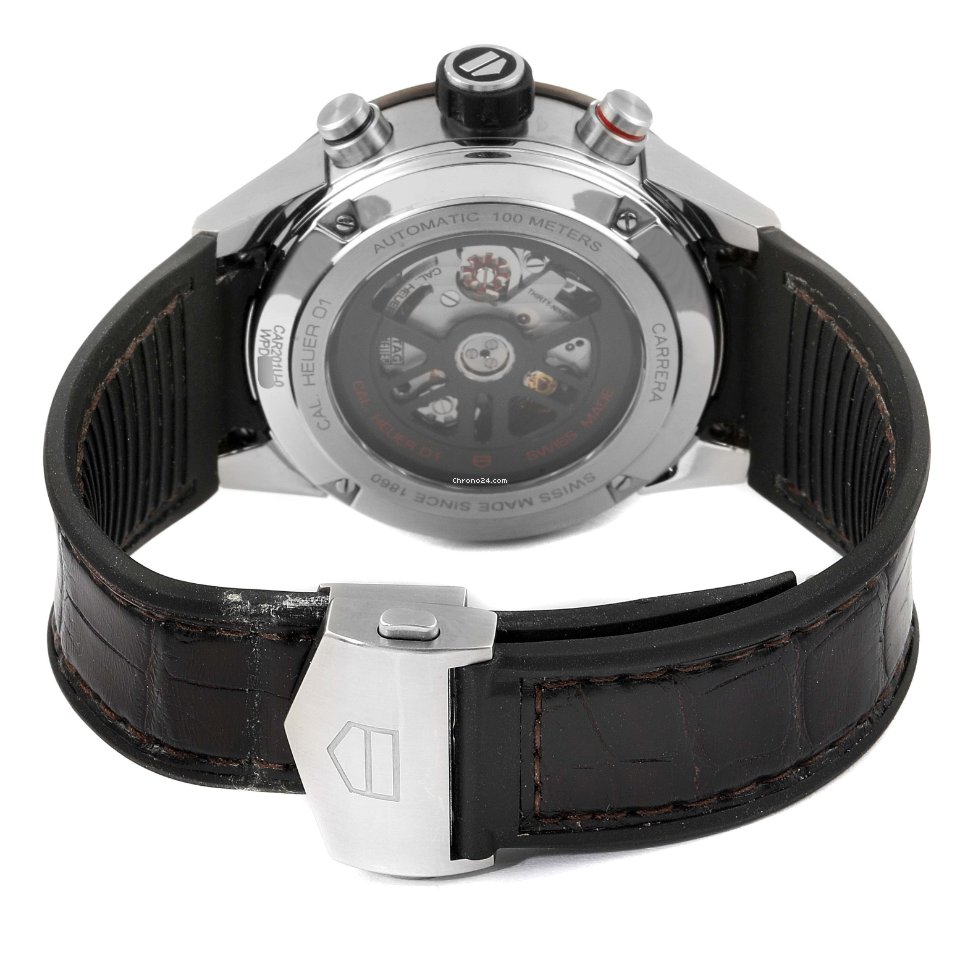 IMG_9081 TAG Heuer Carrera Calibre HEUER 01 Mens watch Unisex Automatic Steel CAR201U.BA0766 Replica 8