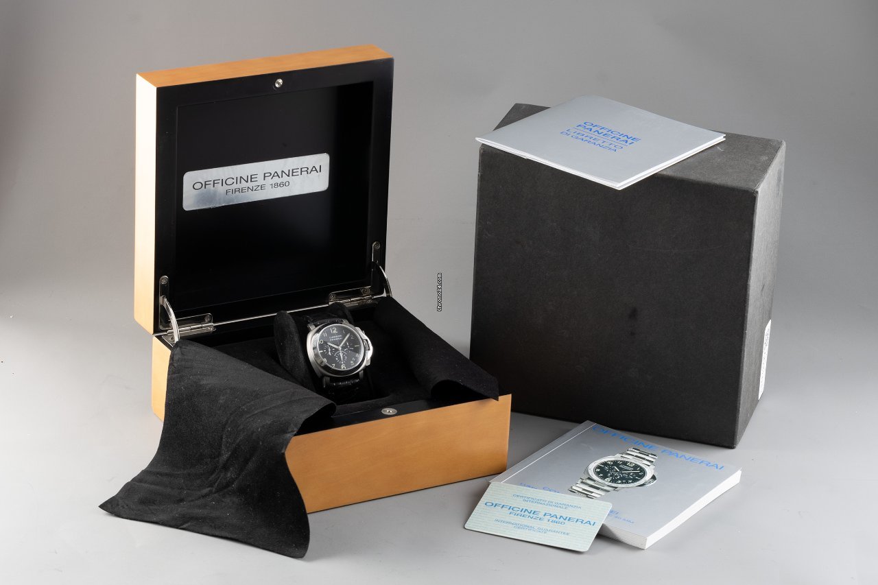 Panerai Luminor Chrono Mens watch Unisex Automatic Steel PAM00074 Replica 8