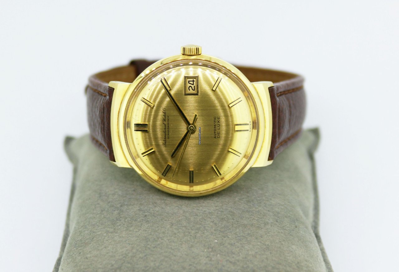 IMG_9081 IWC Mens watch Unisex Automatic Yellow gold R800A Replica 8