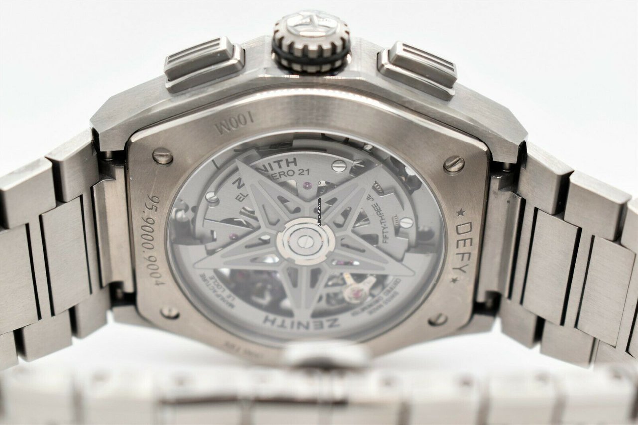 IMG_9081 Zenith Defy El Primero Mens watch Unisex Automatic Titanium 95 Replica 8