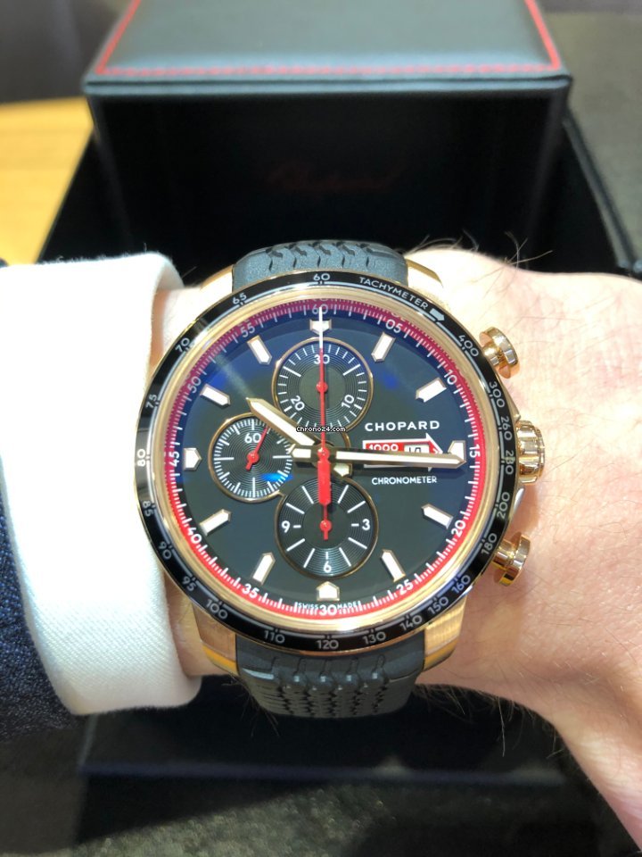 IMG_9081 Chopard Mille Miglia Mens watch Unisex Automatic Rose gold 161293-5001 Replica 8