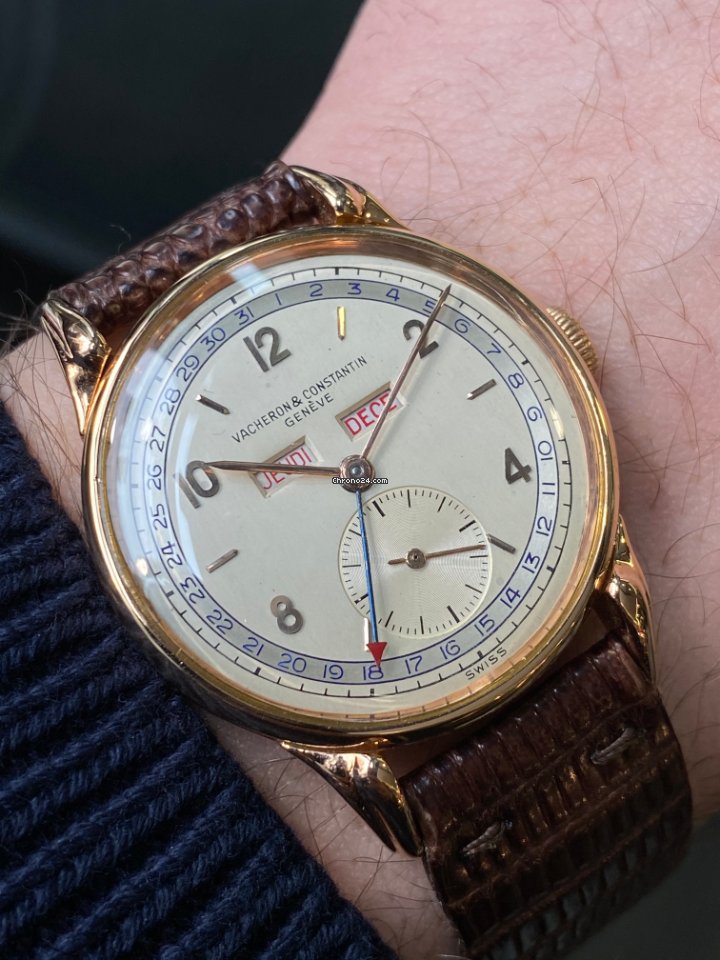 Vacheron Constantin Mens watch Unisex Manual winding Rose gold 4240 Replica 8