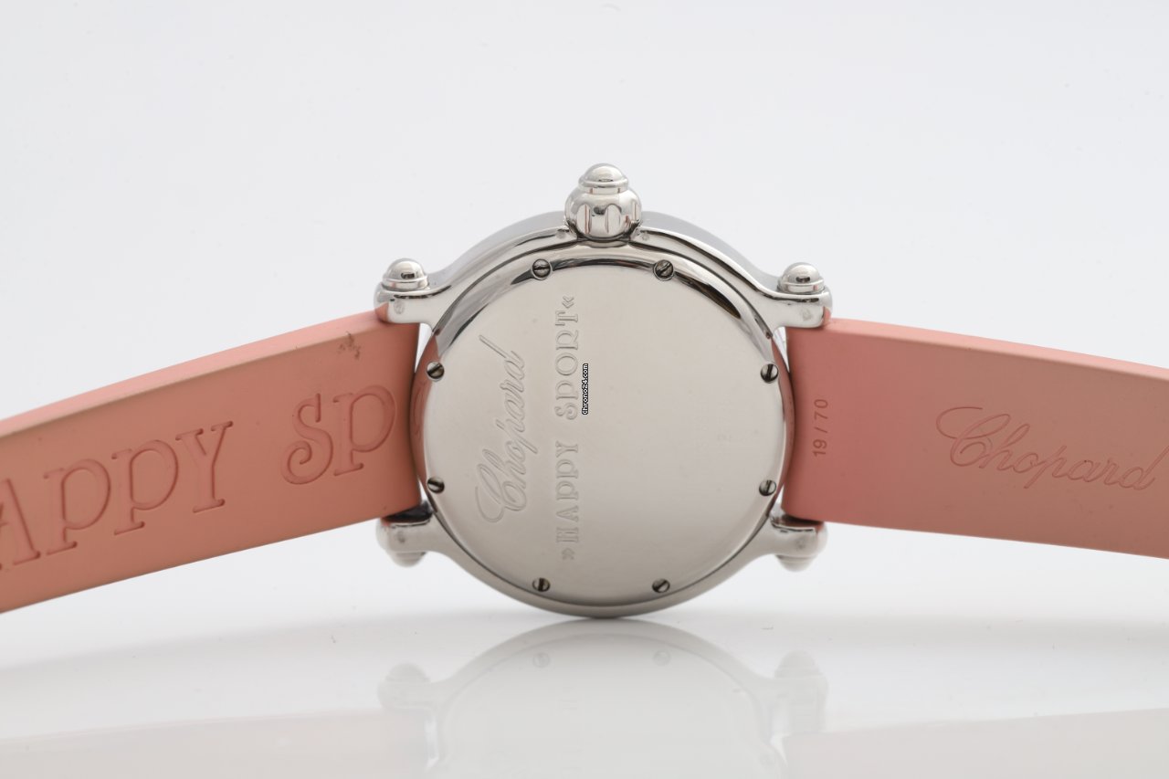 IMG_9081 Chopard Happy Diamonds Womens watch Quartz Steel 28 8950 Replica 8