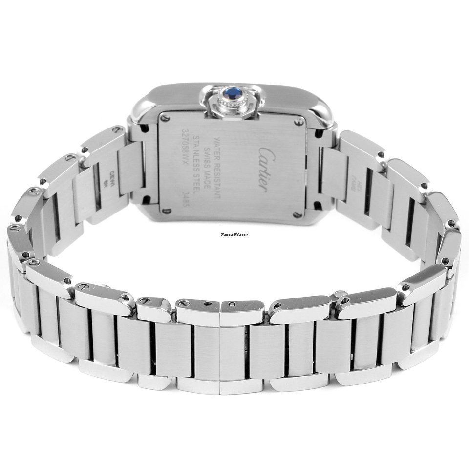 IMG_9081 Cartier Tank Anglaise Womens watch Quartz Steel W5310022 Replica 8