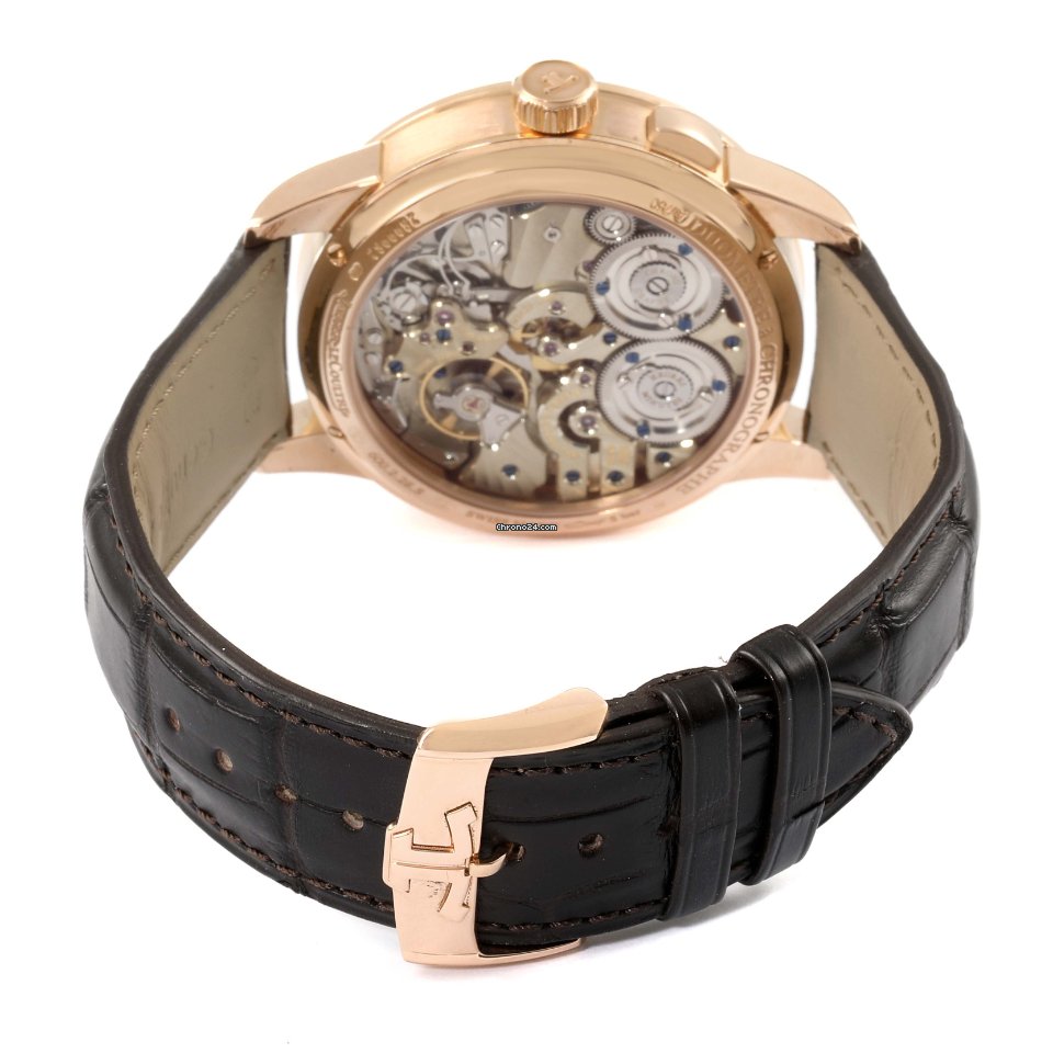 IMG_9081 Jaeger-LeCoultre Duometre Mens watch Unisex Manual winding Rose gold Q6012521 Replica 8