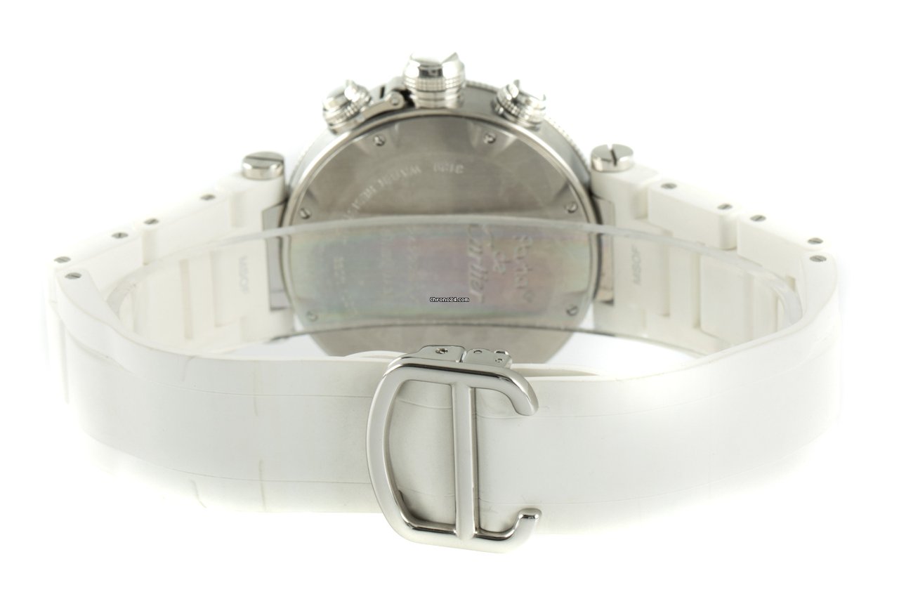 IMG_9081 Cartier Pasha Seatimer Womens watch Quartz Steel 3129 Replica 8