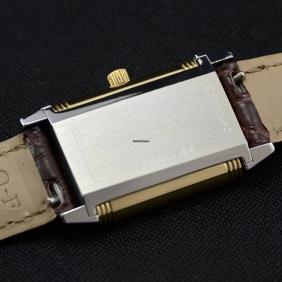 IMG_9081 Jaeger-LeCoultre Reverso Lady Womens watch Manual winding Gold Steel 260.5.86 Replica 8